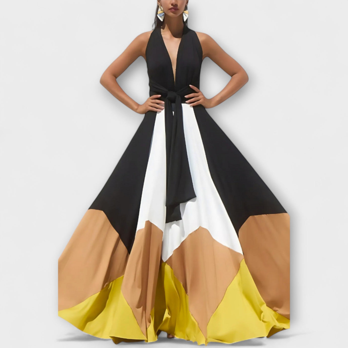 Nava - Vestido Largo con Espalda Abierta