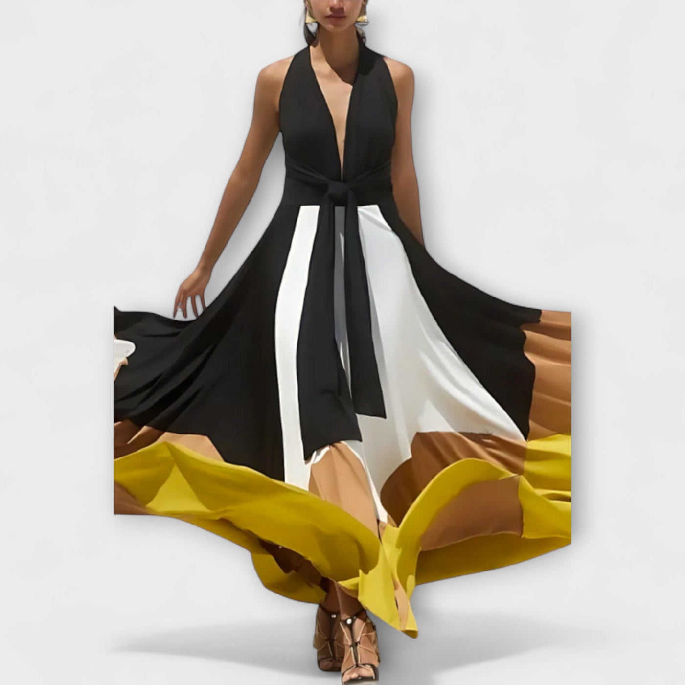 Nava - Vestido Largo con Espalda Abierta