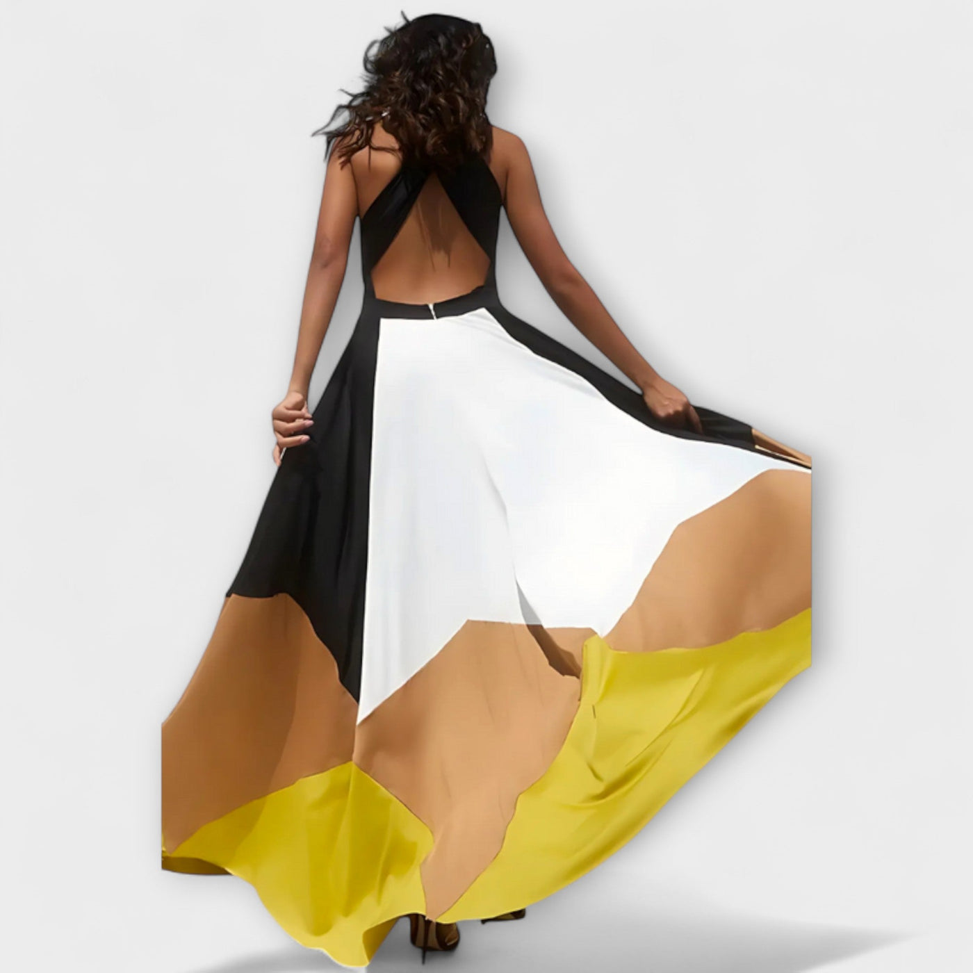 Nava - Vestido Largo con Espalda Abierta