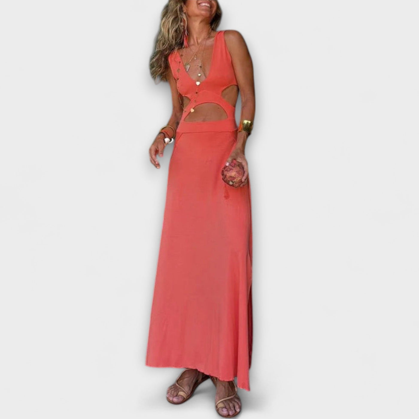 Ella - Vestido Stretch con Corte y Tinte de Eleonor