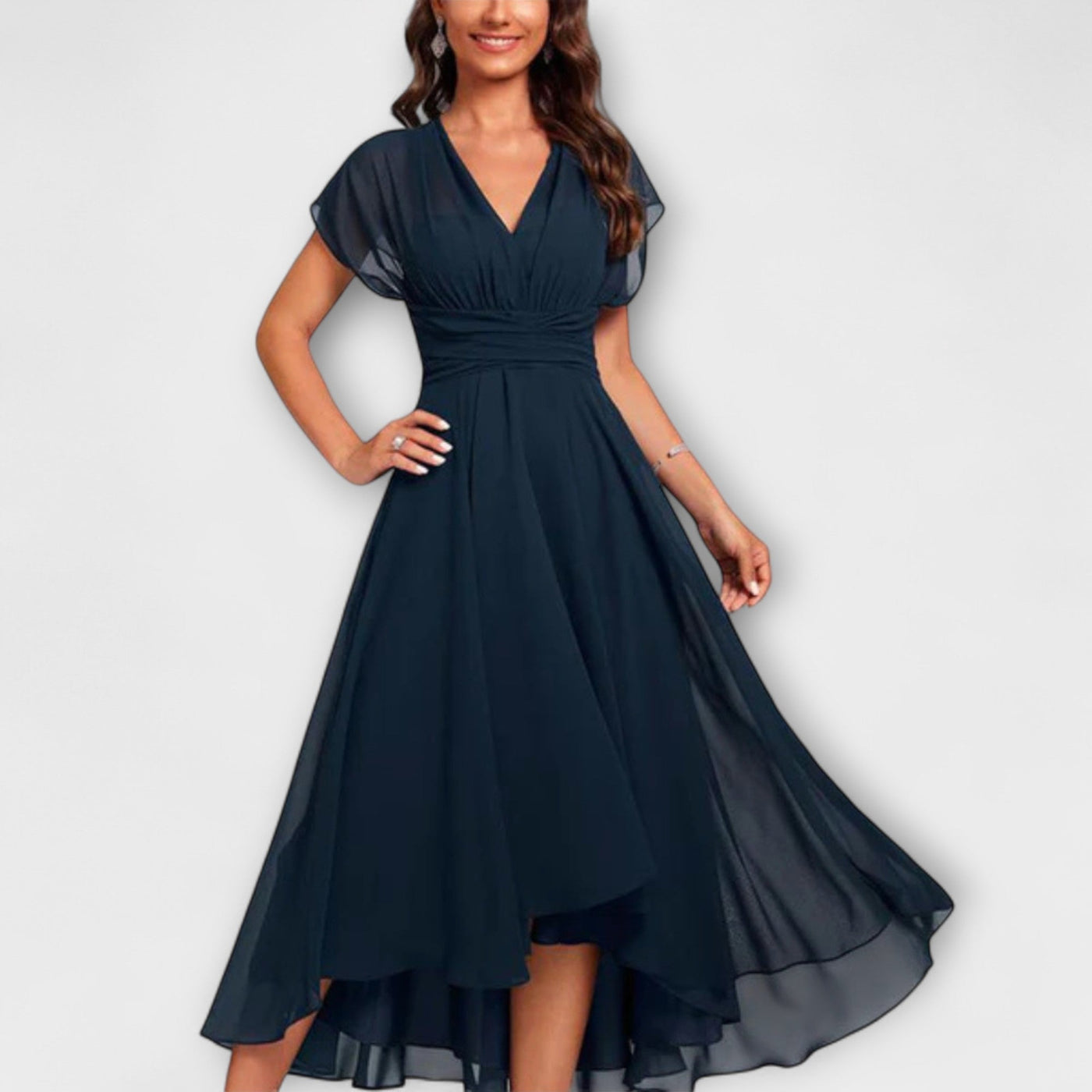 Christina - Vestido A-Line con Escote en V