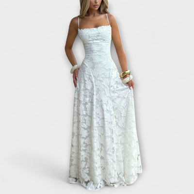 Emberly - Elegante Vestido Maxi de Jacquard