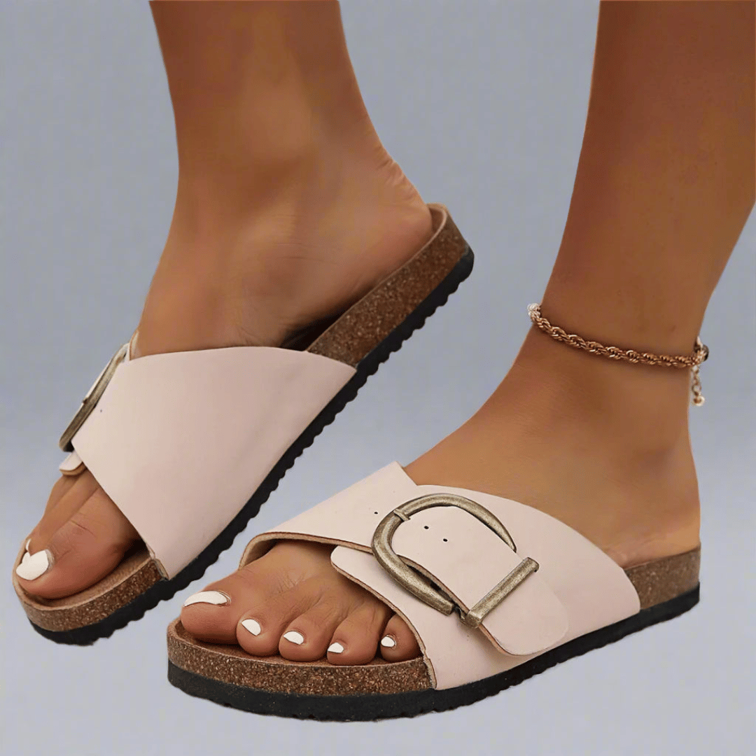 Aileen | Sandalias Deslizantes con Hebilla