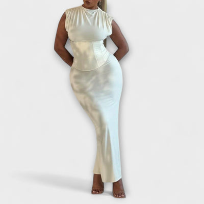 Vesper - Vestido Maxi Corsé Sin Tirantes
