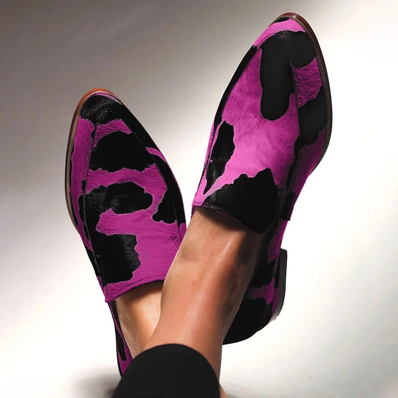 Alexandra | Mocasines de Declaración con Estampado Animal