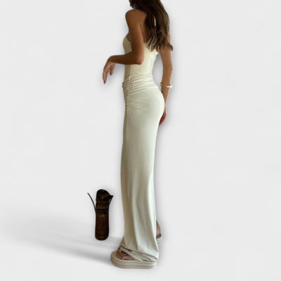 Minna - Vestido Sin Mangas con Corte Seductor