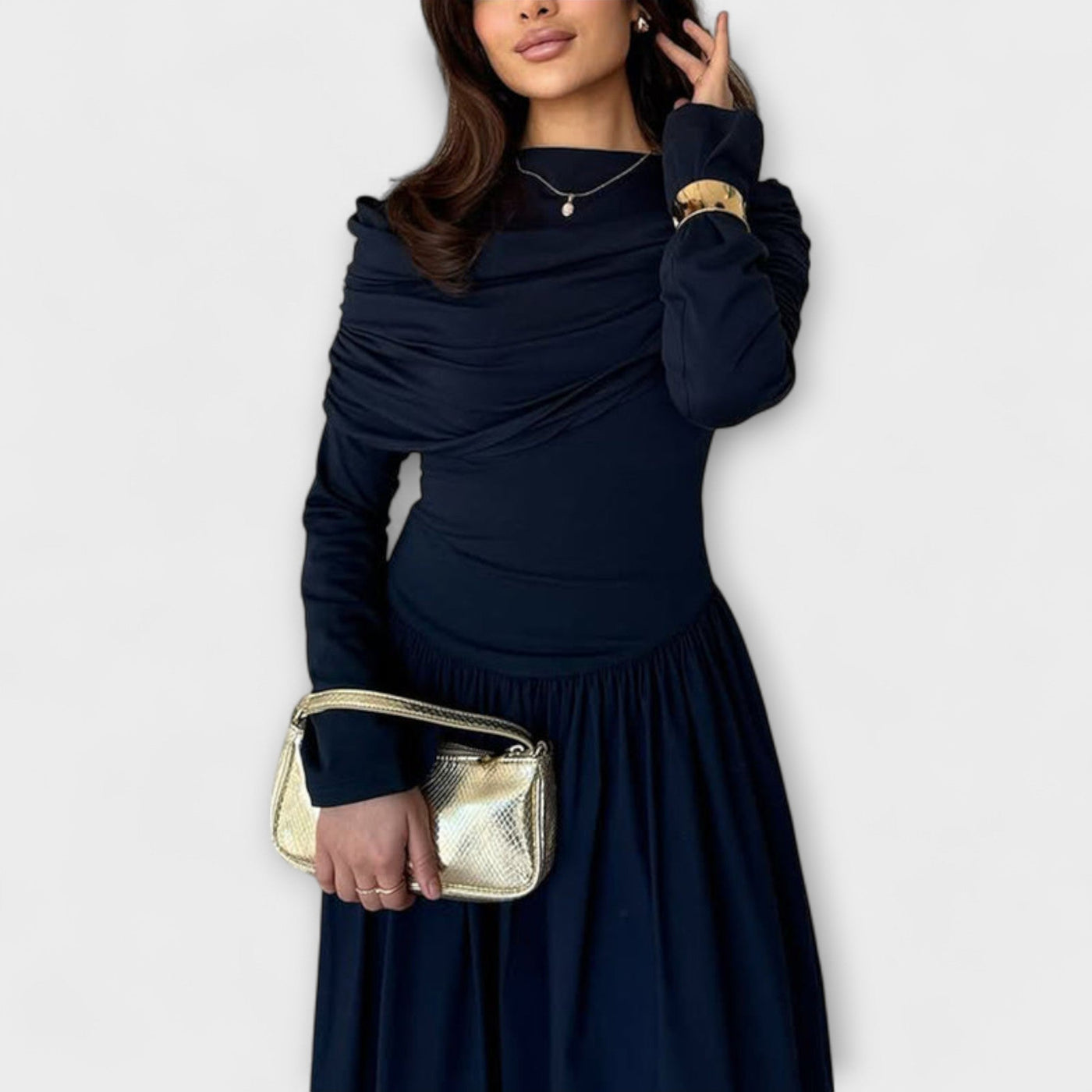 Jessica - Vestido Plisado Relajado