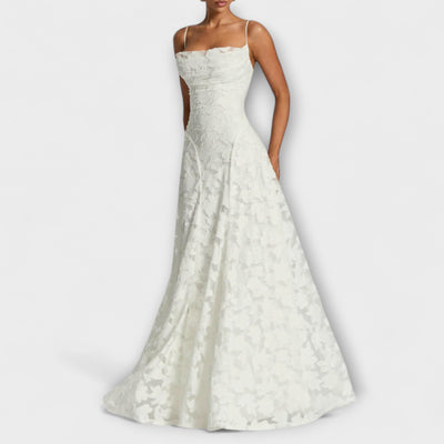 Emberly - Elegante Vestido Maxi de Jacquard