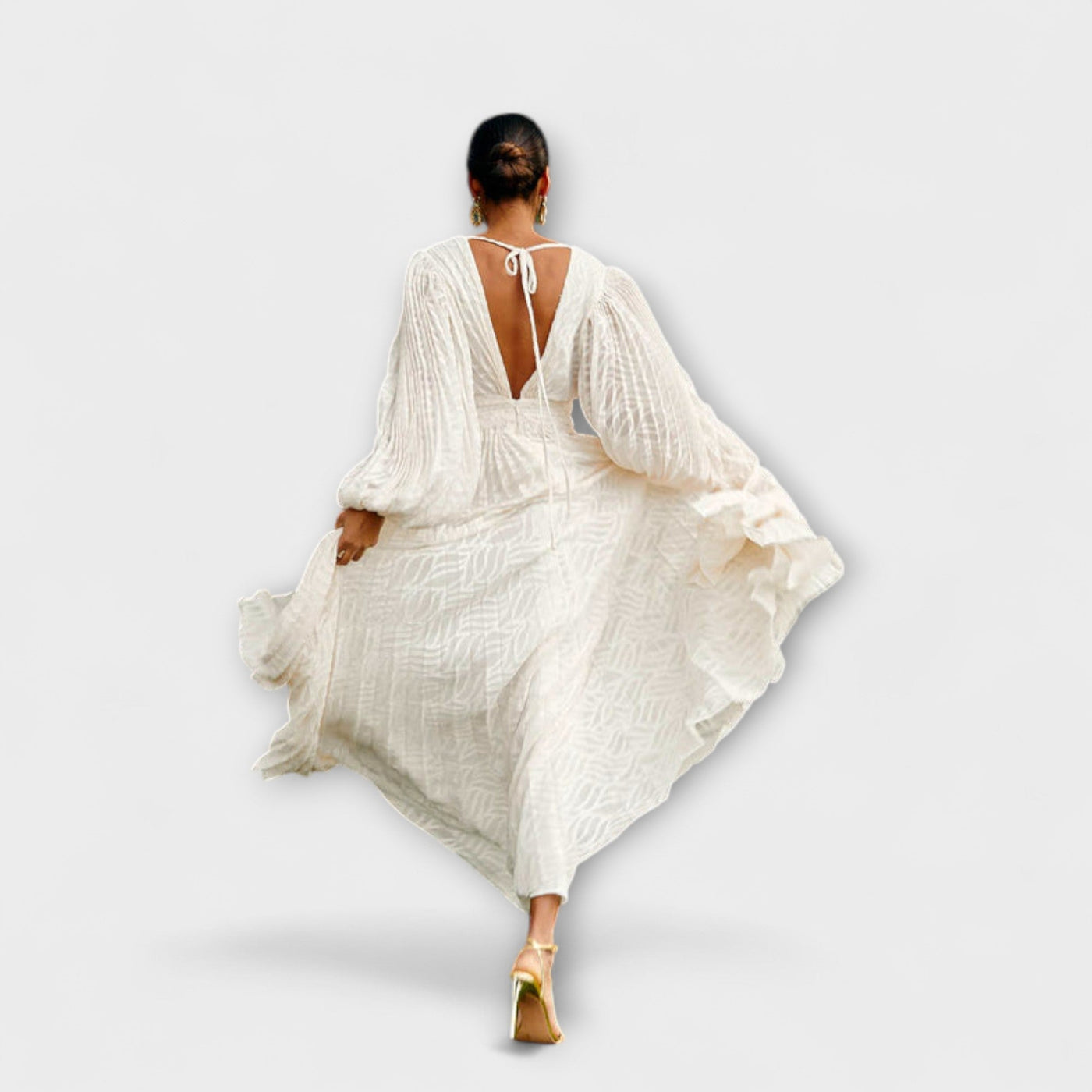 Elsa - Vestido Maxi Crema de Allegory