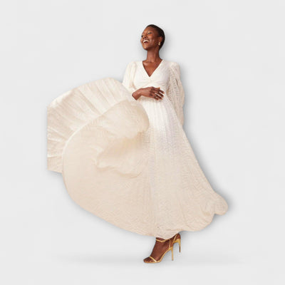 Elsa - Vestido Maxi Crema de Allegory