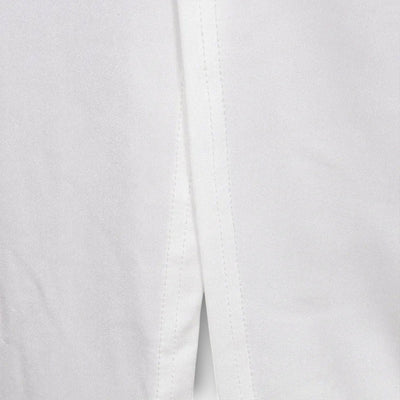 Selah - Vestido Blanco de Manga Larga con Corte en la Cintura y Acentos de Rhinestones