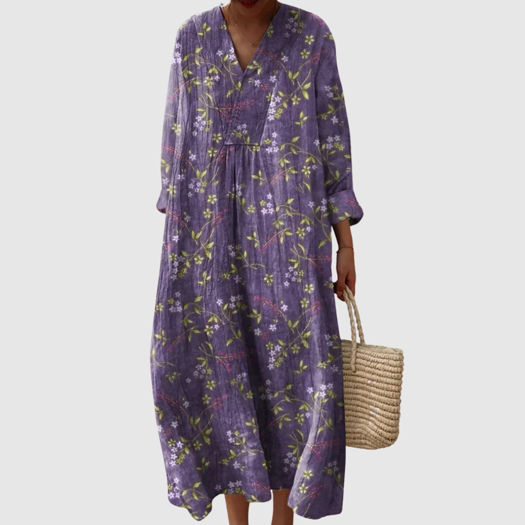 Violeta | Vestido Maxi de Pradera Silvestre