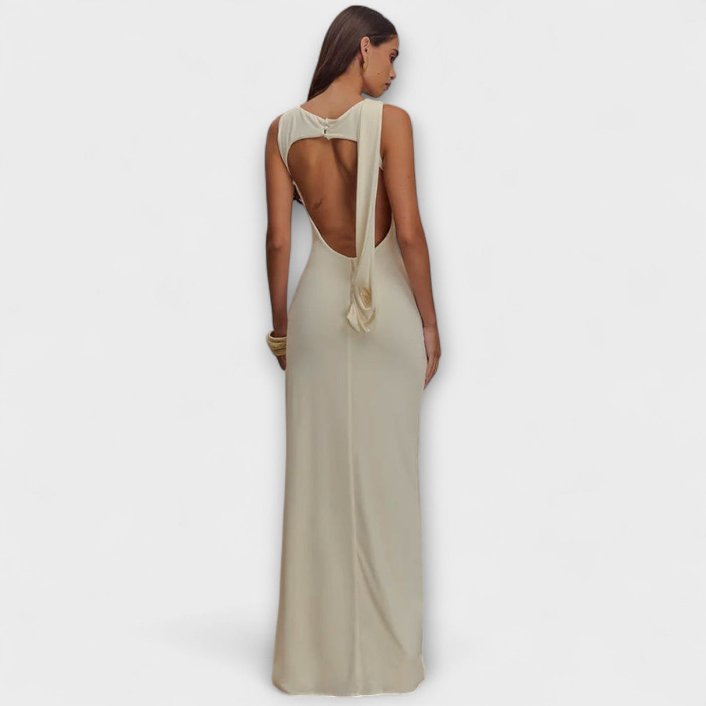 Rieke - Elegante Vestido Maxi con Gran Abertura