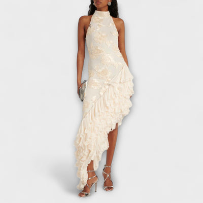 Karen - Vestido Maxi con Apliques Florales