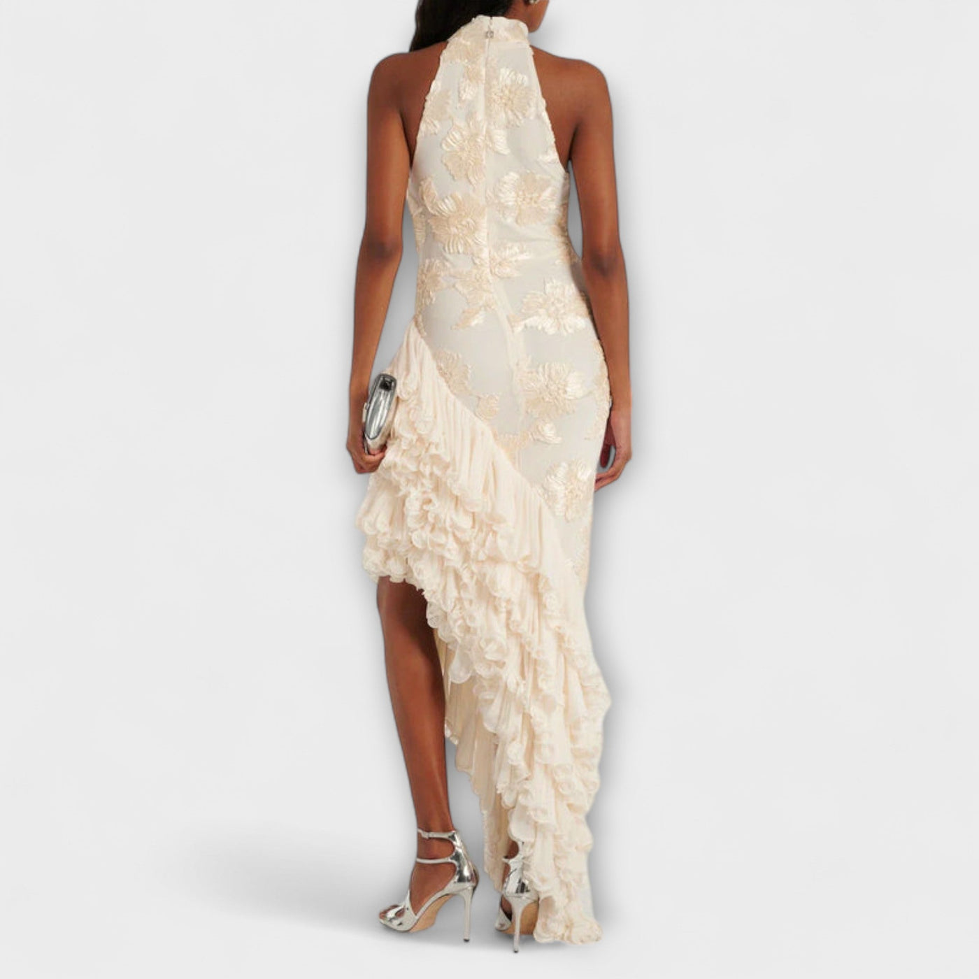 Karen - Vestido Maxi con Apliques Florales