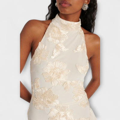 Karen - Vestido Maxi con Apliques Florales