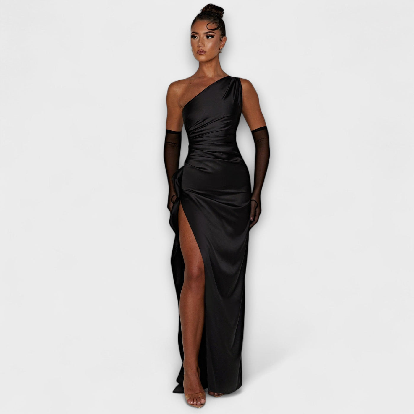 Vestido Maxi de Un Hombro