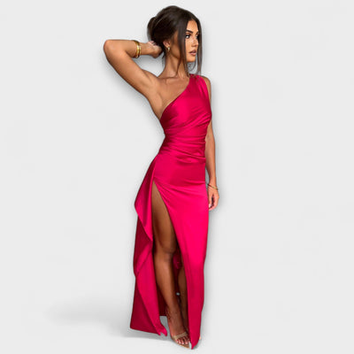Vestido Maxi de Un Hombro
