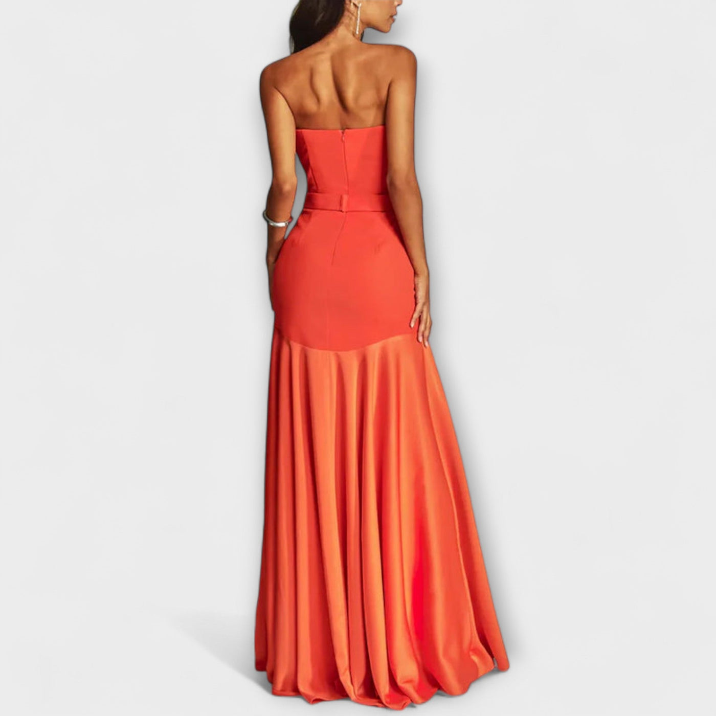 Vada - Vestido Maxi Off-Shoulder con Escote en V