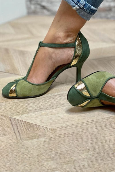 Alona | Zapatos de Tacón Patchwork