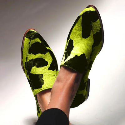 Alexandra | Mocasines de Declaración con Estampado Animal