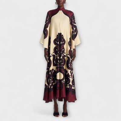 Lucy - Impresionante Vestido Maxi con Estampado de Grenadilla para una Elegancia Sin Esfuerzo