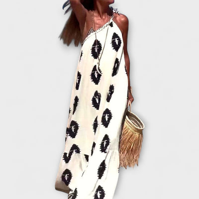 Isla - Vestido Maxi de Un Hombro con Vibras Soleadas