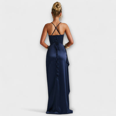 Krissi - Vestido Maxi Azul Marino