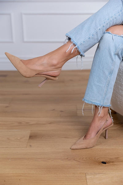 Giselle | Tacones Slingback de Ante